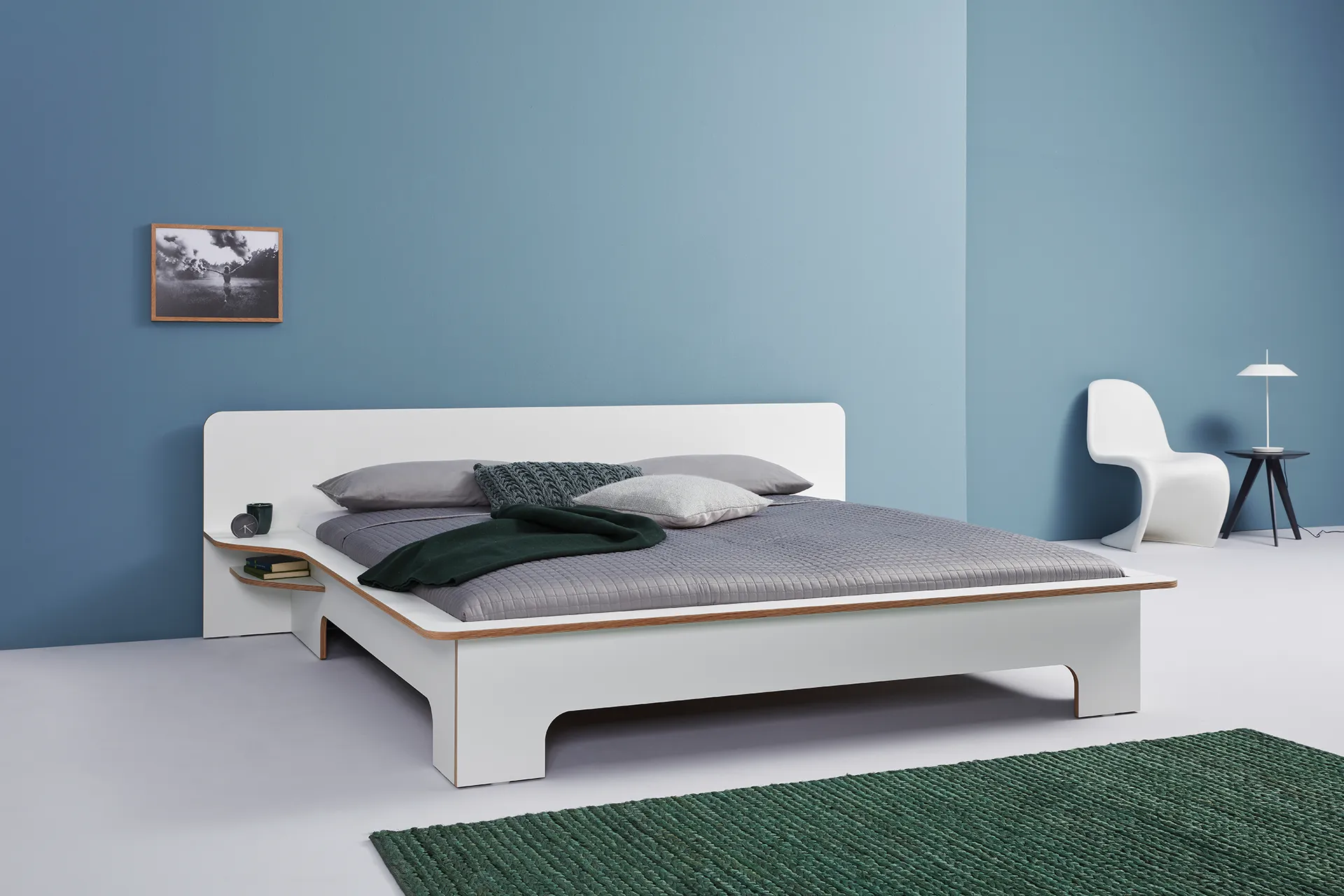 Plane Doppelbett 180x200 weiss Design Felix Stark